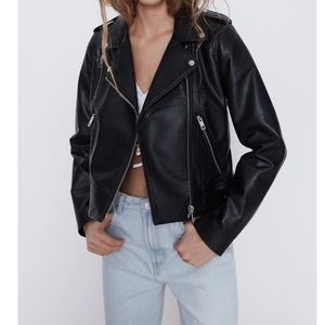 Zara Biker Leather Jacket